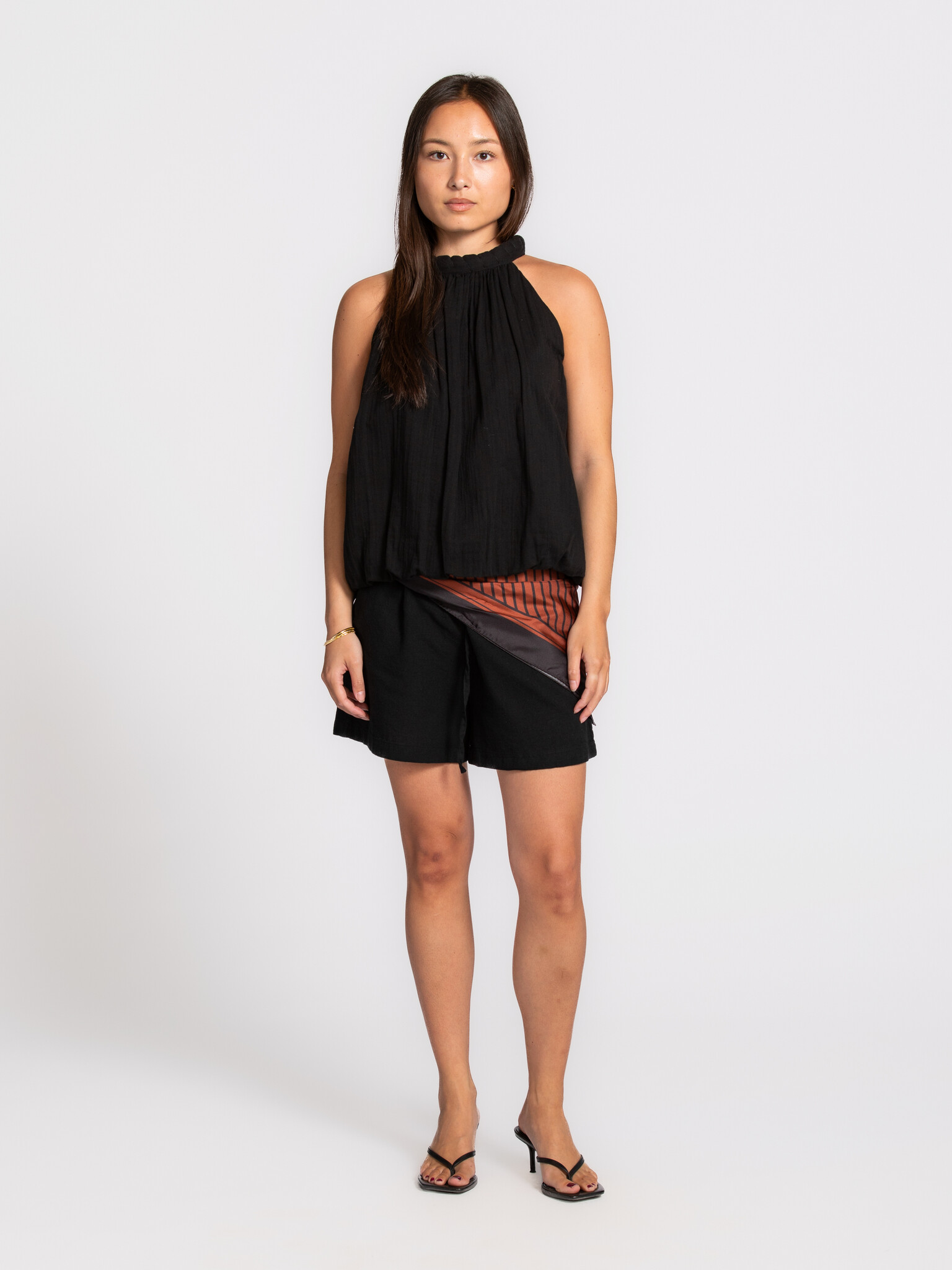 Selected sleeveless top Annie 3. Less sleeves, more ease. This sleeveless top feels light and has a soft, feminine look. ...