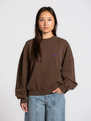 Sweat Plizzy. Votre pièce incontournable. Ce sweat au délavage vintage, dans une teinte terre chaude, est rehaussé d’un l...