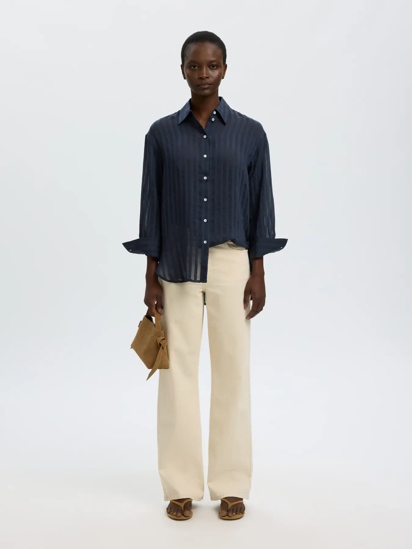 Selected Oversized Striped Shirt Toran 3. 
