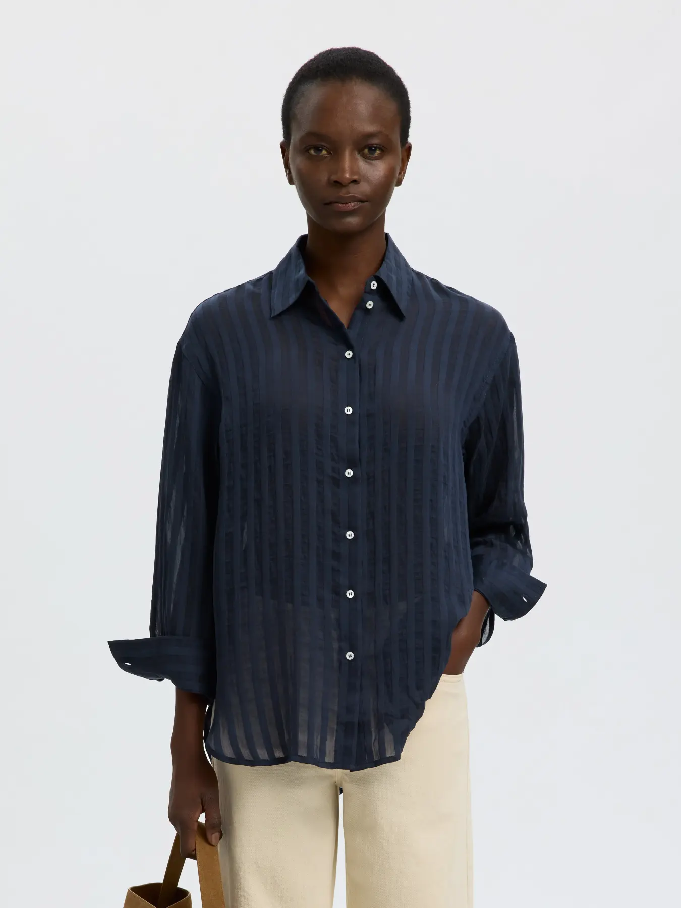 Selected Oversized Striped Shirt Toran 2. 