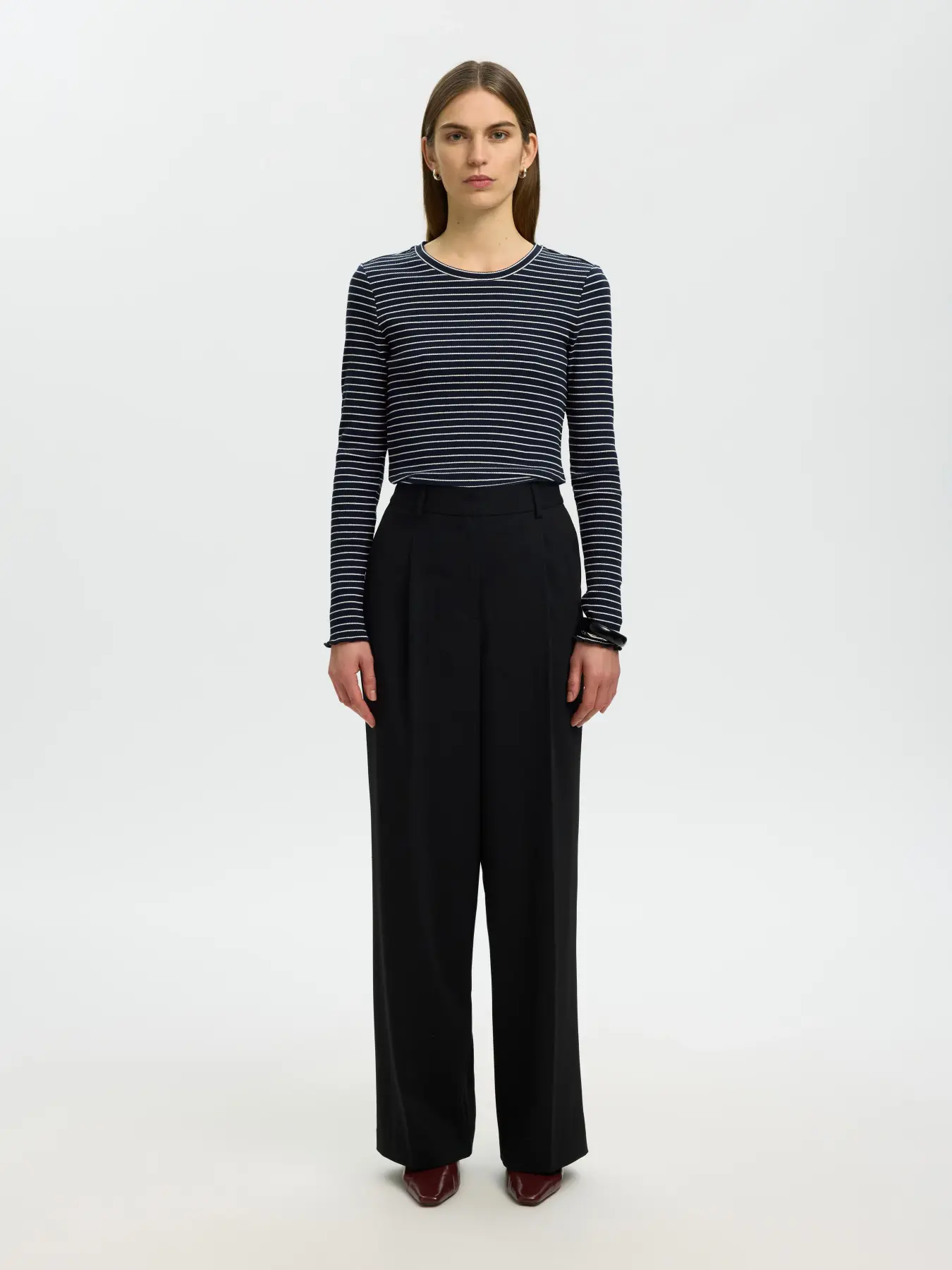 Selected striped longsleeve Anna 3. 