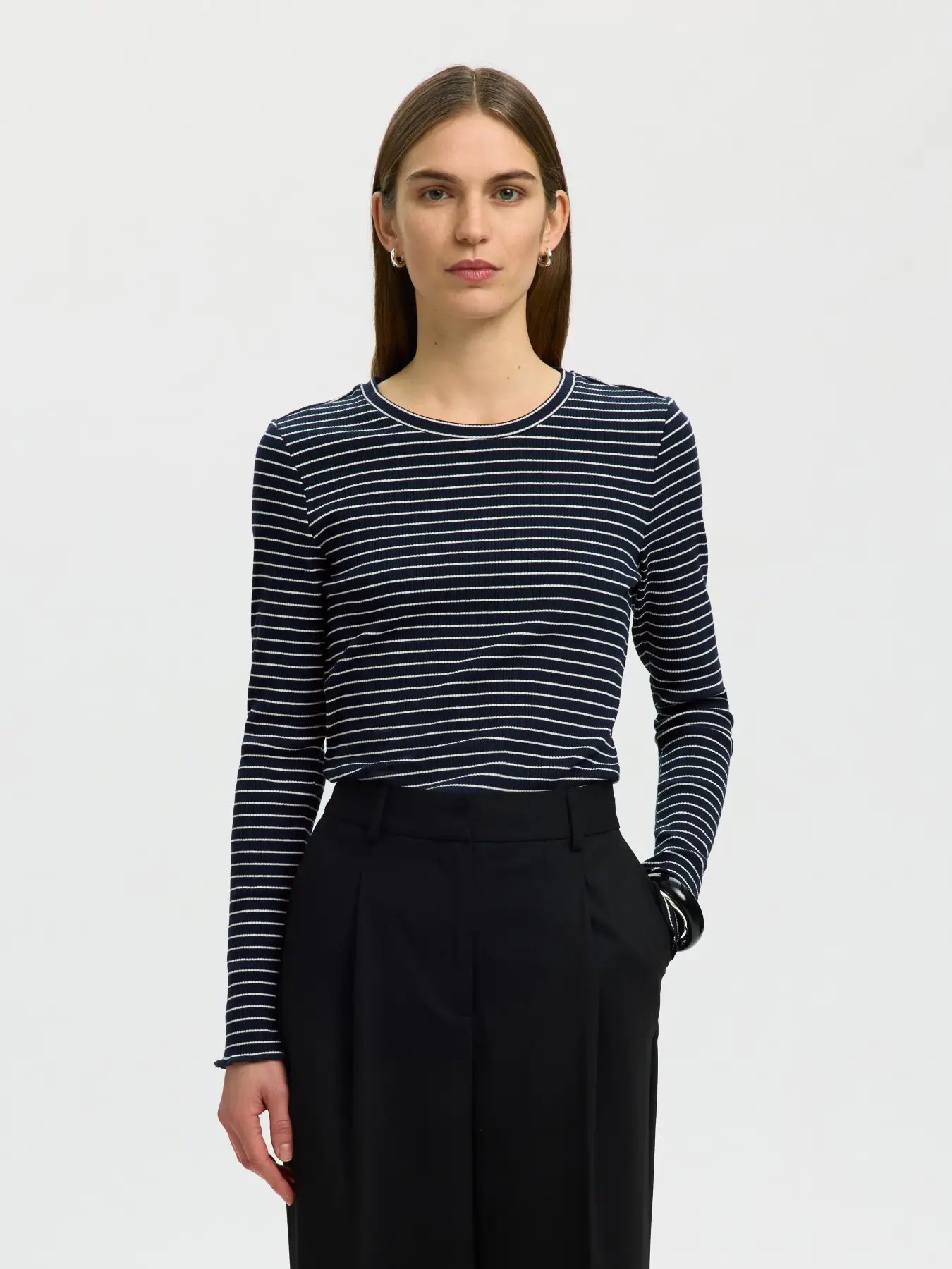 Selected striped longsleeve Anna 2. 