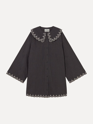 Checked dress. 