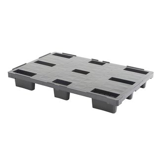 Kunststof container pallet 1140x760x155mm - 1000 kg, gesloten dek