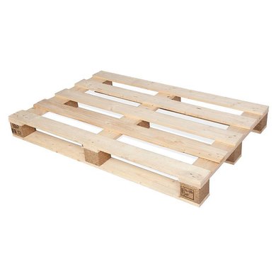 Palette perdue en bois, de dimensions 1200x800x123mm