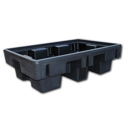 Bac de rétention en plastique 1310x910x380mm - support 2 barils