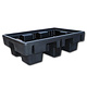 Bac de rétention en plastique 1310x910x380mm - support 2 barils