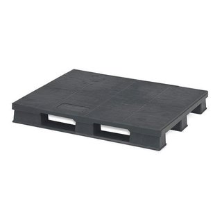 Kunststof pallet 1200x1000x150mm - 1500 kg, gesloten dek, zonder rand