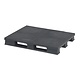 Palette en plastique de dimensions 120 x 100 mm, plancher plein