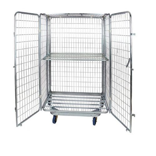 Anti-diefstal rolcontainer 4-heks nestbaar, 1200x800x1800mm