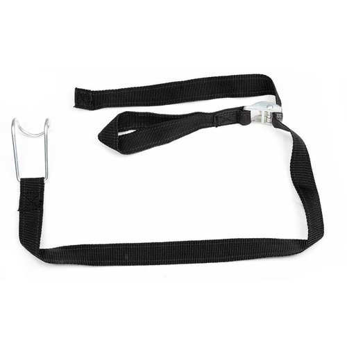 Spanband met klemgesp 1050x25mm - Voor rolcontainer, zwart