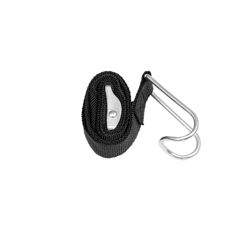 Spanband met klemgesp 1050x25mm - Voor rolcontainer, zwart