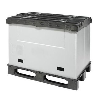 Palletbox 1227x1027x965mm - vouwbaar, met klapdeur