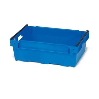 Bac plastique emboîtable avec barre amovible 600x400x300mm - empilable