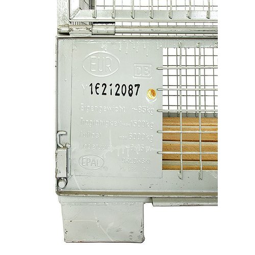 Caisse-palette grillagée 1240x835x970mm - Neuf,  normes UIC 435-2