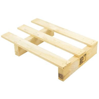 Demi-palette en bois 600x400x107mm - 200 kg, neuve