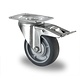Roulette équipé d'un frein 100mm avec roulement à billes - PP /TPR