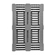 H1 Hygiëne pallet 1200x800x160mm - 1250 kg, open dek, opstaande rand