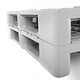 Palette plastique hygiène H1 1200x800x160mm - 1250 kg, pont supérieur ouvert