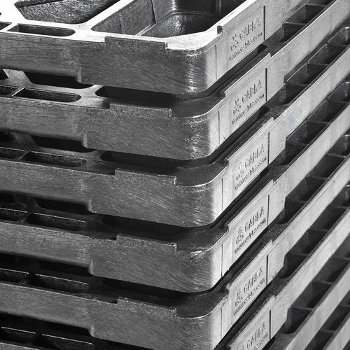 Demi-palette en plastique 800x600x130mm - emboîtable