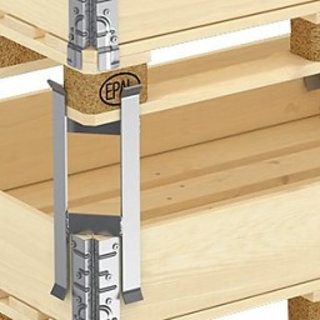 Palletafstandhouder voor opzetranden