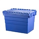 Bac de transport plastique avec couvercle, empilable  600x400x416mm