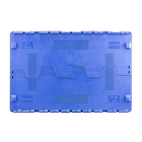 Bac de transport en plastique avec couvercle, empilable 600x400x365mm