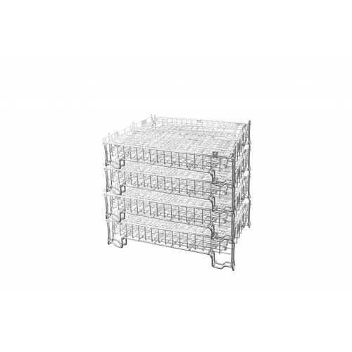 Draadcontainer 800x600x700mm - inklapbaar, verzinkt