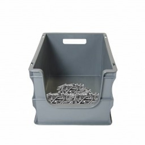 Euronorm stapelbak 400x300x235mm, met grijpopening