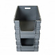 Euronorm stapelbak 600x400x330mm, met grijpopening