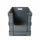 Euronorm stapelbak 600x400x430mm, met grijpopening
