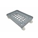 Dolly 600x400x180mm - kunststof, raster bodem, gegalvaniseerde vork