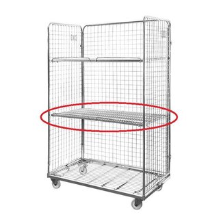 Legbord 1145x650x20mm - metaal - t.b.v. artikel 40077