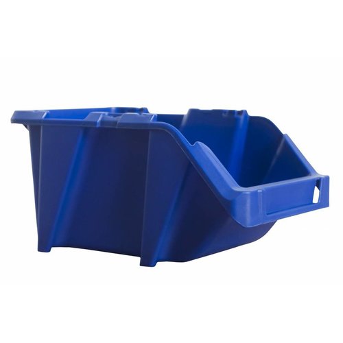 Magazijnbak 195x125x100mm - stapelbaar, met grijpopening