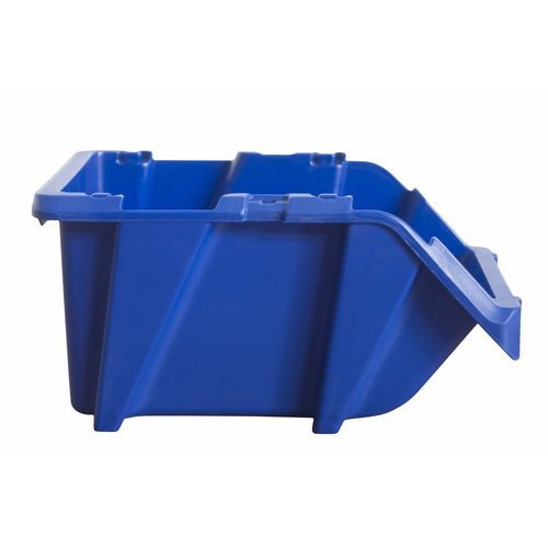 Magazijnbak 195x125x100mm - stapelbaar, met grijpopening