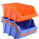 Magazijnbak 490x310x195mm - stapelbaar, met grijpopening