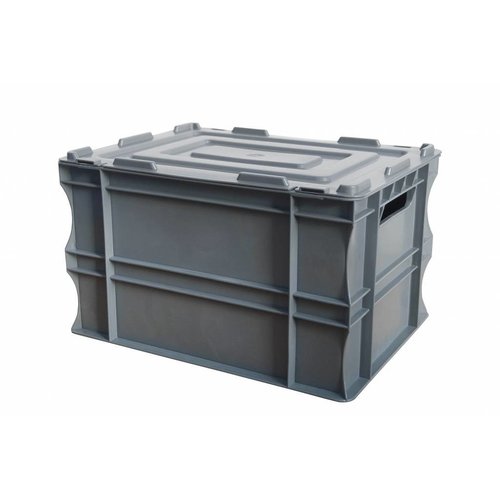 Euronorm deksel 400x300x19mm - kunststof, zonder scharnieren