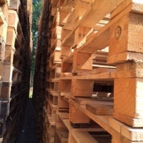 Eenmalige pallet 1200x1000x120mm - hout - gebruikt