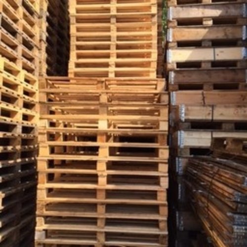 Eenmalige pallet 1200x1000x120mm - hout - gebruikt