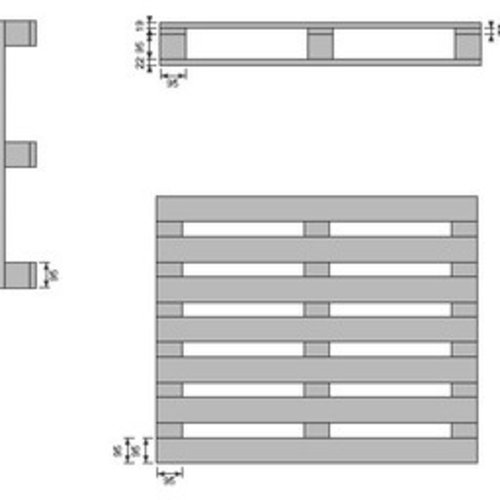 Palette lourde 1200x1000x144mm - occasion