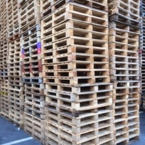 Pallet 1200x1000x146mm - hout, rondomlopend, gebruikt