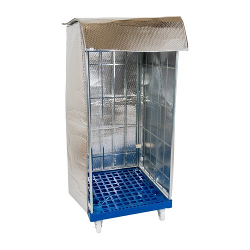 Housse isotherme pour chariot rolls 735x820x1475mm - 2 fermetures éclairs