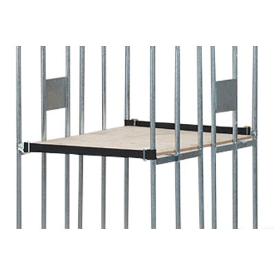 Houten multiplex legbord 750x600x10mm - met lange strip, antidiefstal