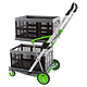 Trolley Clax 880x540x1010mm - avec caisse pliante