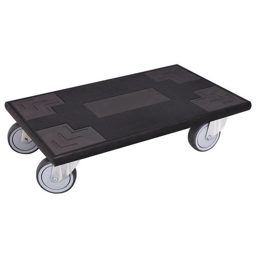 Plateau à roulettes 600x350x145mm - antidérapant en caoutchouc