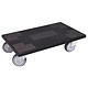 Plateau à roulettes 600x350x145mm - antidérapant en caoutchouc