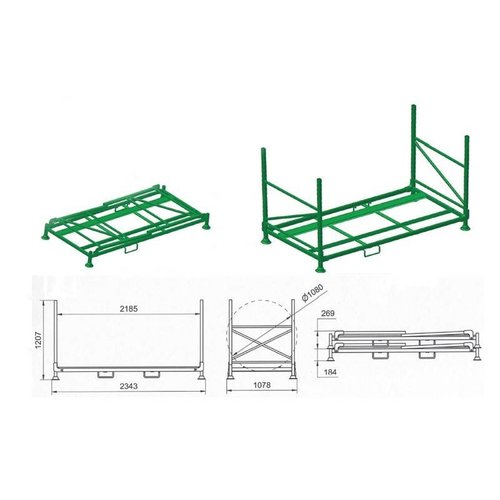 Bandenrek banden trucks 2343x1078x1207mm - stapelbaar - gebruikt