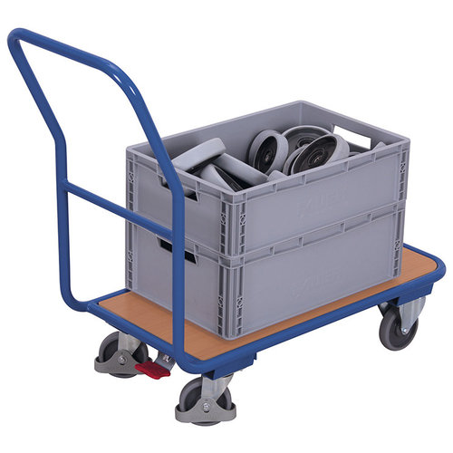 Plateauwagen 1115x450x970mm - met duwbeugel