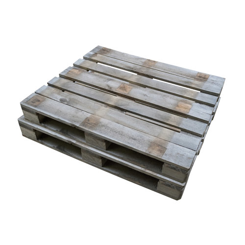 Blokpallet 1200x1000x144mm - hout, gebruikt