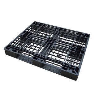 Kunststof pallet 1200x1000x160mm - open dek,  rondomlopend, gebruikt